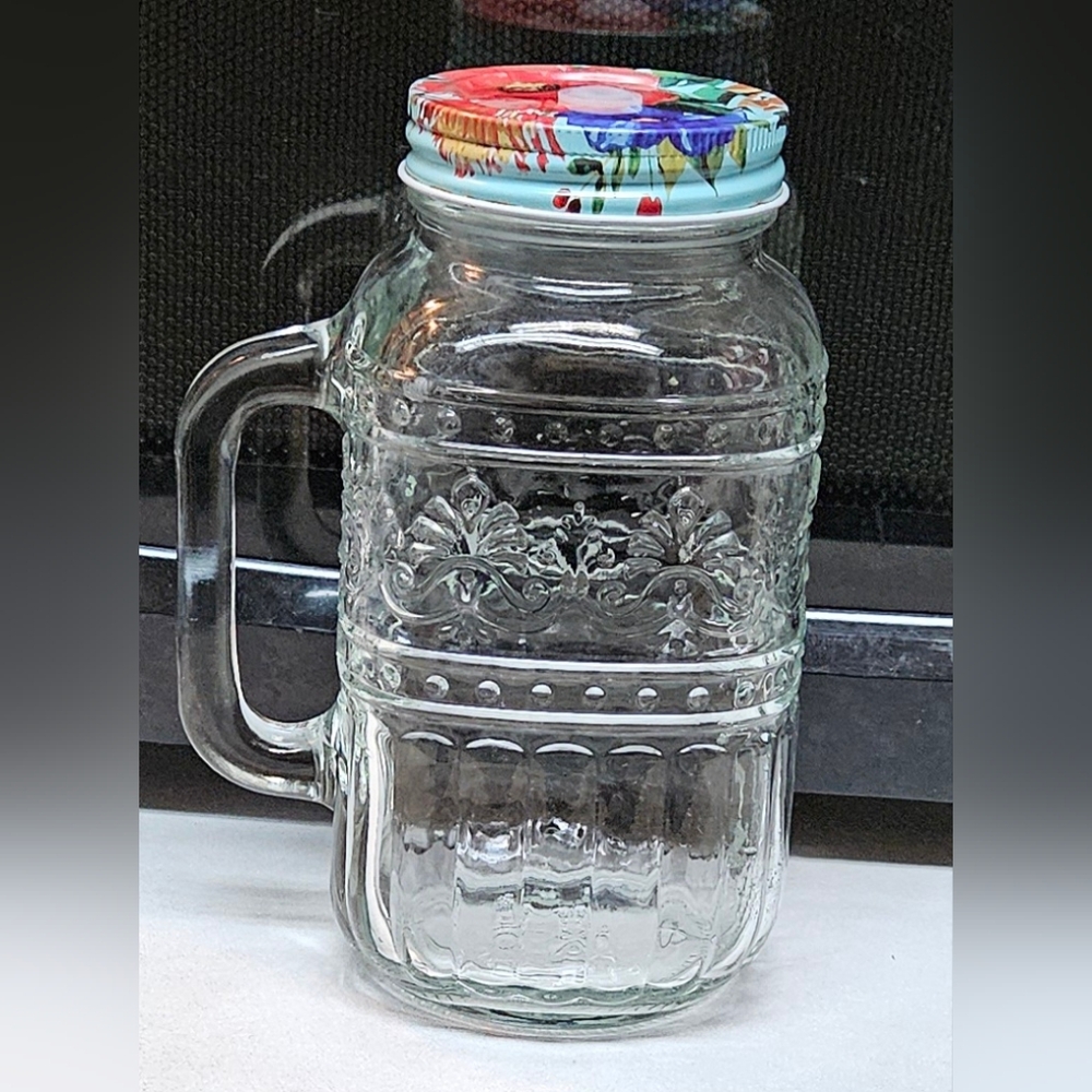 The Pioneer Woman Clear 32oz Mason Jar with Handle